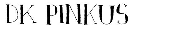 DK Pinkus font preview